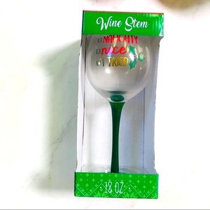 🌺4 Items 25$🌺 Wine Glass “Naughty Nice I Tried”- Oversized NIB